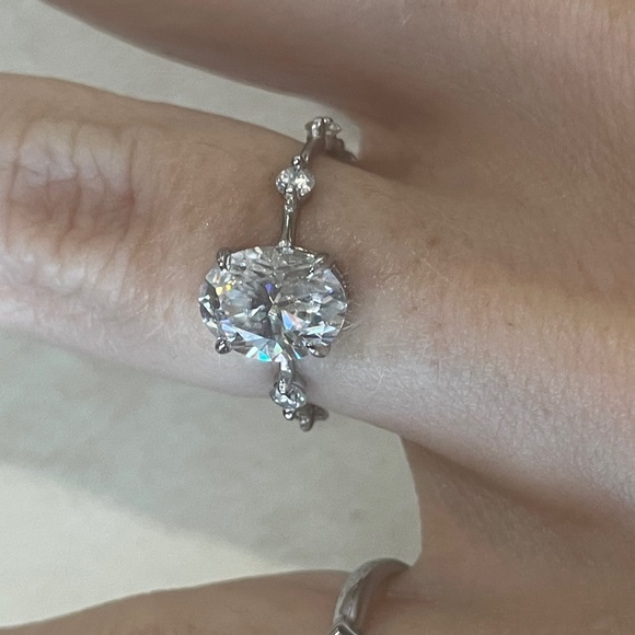 The Mila Ring - 2ct+ Oval Moissanite Ring - Picture 12 of 15